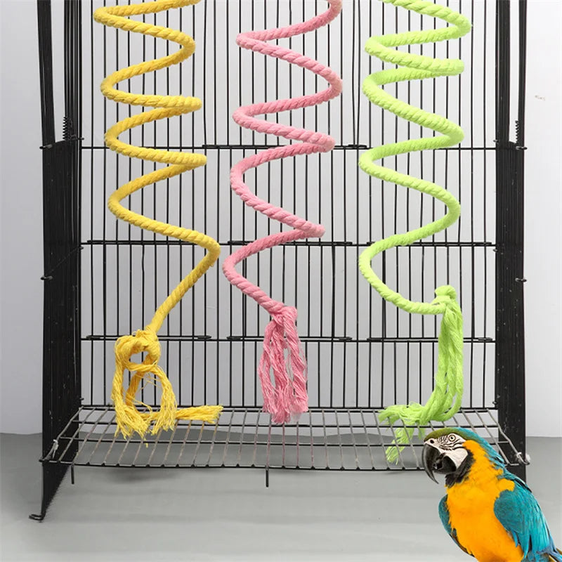 LoryPets Spiral Bungee Bird Perch