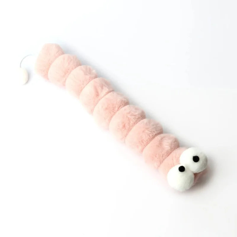 LoryPets Soft Plush Caterpillar Toy – Durable Interactive Cat Chew Toy