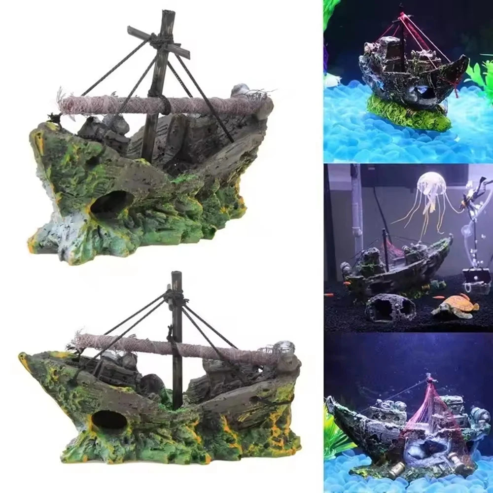 LoryPets Pirate Shipwreck Decor