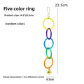 LoryPets Triple-Ring Colorful Bird Swing