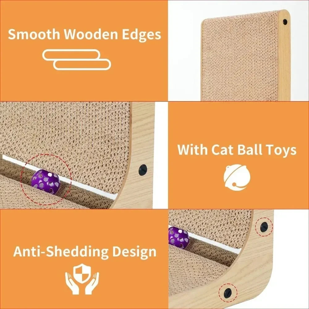 LoryPets L-Shaped Vertical Cat Scratcher – Heavy Duty Furniture Protector