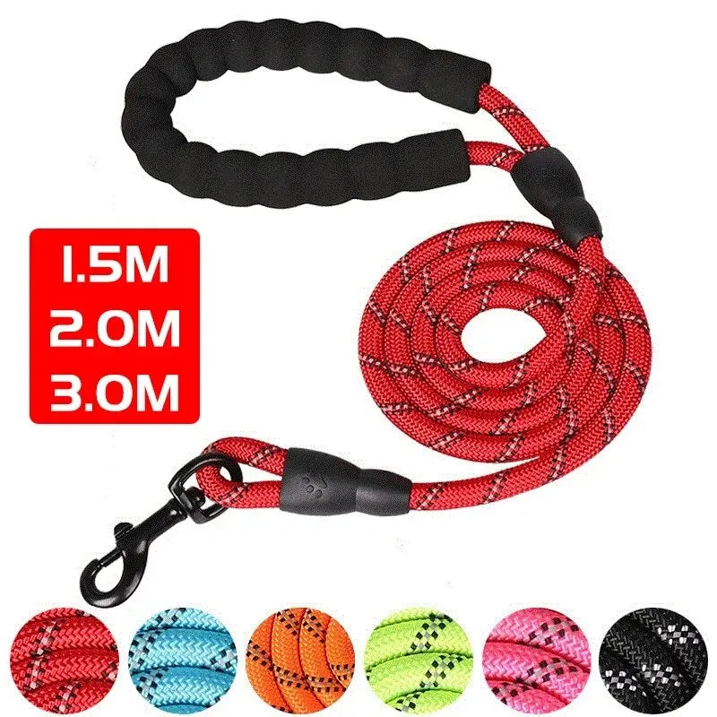 LoryPets Durable Reflective Dog Leash – Comfortable Padded Traction Rope